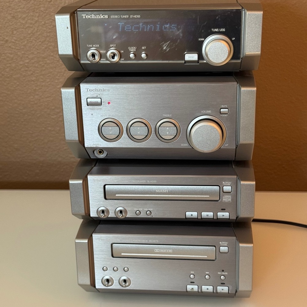 Technics HD55 Micro Component System ST-HD55 SE-HD55 SL-HD55 RS-HD75 Japan